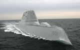 Siêu tàu khu trục Zumwalt tàng hình trị giá 9 tỷ USD vừa biên chế đã hoen rỉ