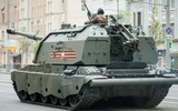 Siêu pháo tự hành 2S19 Msta-S của Nga rầm rập áp sát biên giới Ukraine