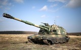 Siêu pháo tự hành 2S19 Msta-S của Nga rầm rập áp sát biên giới Ukraine