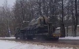 Siêu pháo tự hành 2S19 Msta-S của Nga rầm rập áp sát biên giới Ukraine
