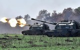 Siêu pháo tự hành 2S19 Msta-S của Nga rầm rập áp sát biên giới Ukraine
