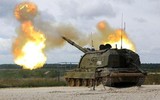 Siêu pháo tự hành 2S19 Msta-S của Nga rầm rập áp sát biên giới Ukraine