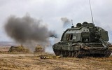 Siêu pháo tự hành 2S19 Msta-S của Nga rầm rập áp sát biên giới Ukraine