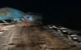 'Xe tăng bay' Su-34 Nga gặp nạn do đường trơn trượt