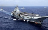 Tàu sân bay JS Izumo Nhật Bản bám sát hàng không mẫu hạm Liêu Ninh Trung Quốc