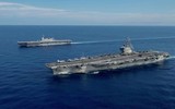 Tàu sân bay JS Izumo Nhật Bản bám sát hàng không mẫu hạm Liêu Ninh Trung Quốc