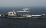 Tàu sân bay JS Izumo Nhật Bản bám sát hàng không mẫu hạm Liêu Ninh Trung Quốc