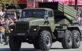 Ukraine đưa pháo phản lực BM-21 Grad đến trước cửa ngõ vào Nga