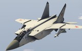 Tiêm kích MiG-31K Nga sập càng khi cất cánh khiến thân trước bị xé toạc