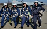 Tiêm kích MiG-31K Nga sập càng khi cất cánh khiến thân trước bị xé toạc