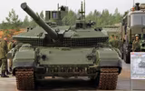 Siêu tăng T-80BVM Nga bị tên lửa Javelin của Ukraine đánh văng tháp pháo ra xa 15m