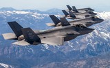 Phi đội 28 tiêm kích F-35A Hàn Quốc thực hiện màn 'voi đi bộ'