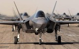 Phi đội 28 tiêm kích F-35A Hàn Quốc thực hiện màn 'voi đi bộ'