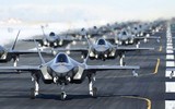 Phi đội 28 tiêm kích F-35A Hàn Quốc thực hiện màn 'voi đi bộ'