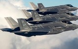 Phi đội 28 tiêm kích F-35A Hàn Quốc thực hiện màn 'voi đi bộ'