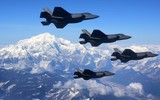 Phi đội 28 tiêm kích F-35A Hàn Quốc thực hiện màn 'voi đi bộ'