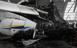Máy bay lớn nhất thế giới Antonov AN-225 của Ukraine hóa sắt vụn