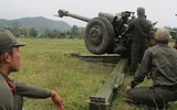Lựu pháo D-30 được đóng gói để chuyển gấp sang Ukraine