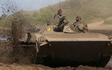 Xe chiến đấu bộ binh BMP-1 Ukraine bị pháo Nga 'xé toạc'