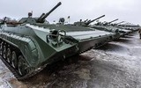 Xe chiến đấu bộ binh BMP-1 Ukraine bị pháo Nga 'xé toạc'