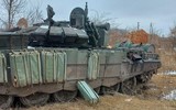Xe tăng Nga bị đánh bật tháp pháo lên cao 50 mét tại Ukraine 