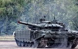 Xe tăng Nga bị đánh bật tháp pháo lên cao 50 mét tại Ukraine 