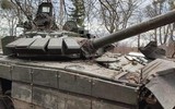 Xe tăng Nga bị đánh bật tháp pháo lên cao 50 mét tại Ukraine 