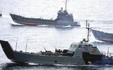 Tàu đổ bộ Nga ngoặt gấp để tránh tên lửa Ukraine trên Biển Đen