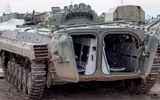 Phát bắn từ súng phóng lựu kích nổ dây chuyền, xé nát xe chiến đấu bộ binh BMP-1 tại Ukraine
