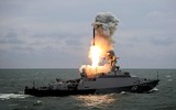 Khinh hạm Buyan-M mang tên lửa Kalibr Nga bị pháo phản lực BM-21 Ukraine bắn trọng thương?