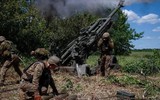 Cận cảnh 15 siêu pháo M777 mới tinh Mỹ vừa chuyển tới Ukraine liền bị Nga phá hủy