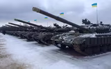 Thất thế trước Nga tại Donbass, Ukraine đã dùng xe tăng T-64BV như một khẩu pháo