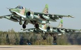 Chiến đấu cơ Su-25SM3 Nga bị rơi do...'vướng dây điện'