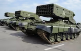 Nga đăng video 'hỏa thần nhiệt áp' TOS-1A 'thiêu rụi' mục tiêu của quân đội Ukraine