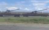 Siêu pháo 2A36 Giatsint-B có thể bắn đạn hạt nhân được Ukraine tăng cường tới Donbass