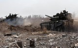 Nổ kho đạn, xe tăng T-80BV bị phá hủy hoàn toàn tại chiến trường Ukraine