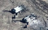 Lính Nga dùng súng máy PKM bắn nổ xe phóng tên lửa S-300 Ukraine