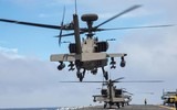 Trực thăng AH-64 Apache bắt chước động tác khó của Ka-52 Nga và... rơi xuống hồ