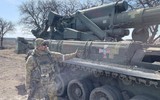 Siêu pháo 2S7 bằng một phát bắn đã phá hủy 4 khẩu đội pháo đối phương tại Ukraine