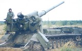 Siêu pháo 2S7 bằng một phát bắn đã phá hủy 4 khẩu đội pháo đối phương tại Ukraine