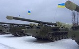 Siêu pháo 2S7 bằng một phát bắn đã phá hủy 4 khẩu đội pháo đối phương tại Ukraine