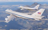 'Máy bay ngày tận thế' E-4B Mỹ bất ngờ xuất hiện trên Địa Trung Hải