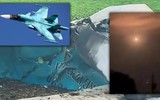 Nga đăng video tiêm kích bom Su-34 phóng tên lửa Kh-29 tấn công kho đạn Ukraine