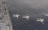 Tàu đổ bộ tấn công Mỹ triển khai tiêm kích tàng hình F-35B tiến sát Đài Loan