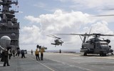 Tàu đổ bộ tấn công Mỹ triển khai tiêm kích tàng hình F-35B tiến sát Đài Loan