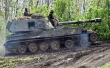 Pháo tự hành 2S3 Akatsiya Nga thể hiện uy lực mạnh mẽ Ukraine