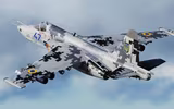 Su-25 Ukraine tung đòn không kích nhắm vào quân Nga trên chiến trường