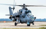 'Xe tăng bay' Mi-35M Nga tập kích đoàn xe thiết giáp Ukraine gần Izyum