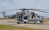 'Xe tăng bay' Mi-35M Nga tập kích đoàn xe thiết giáp Ukraine gần Izyum
