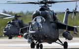 'Xe tăng bay' Mi-35M Nga tập kích đoàn xe thiết giáp Ukraine gần Izyum